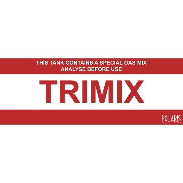 Tauchflaschen Aufkleber "TRIMIX"