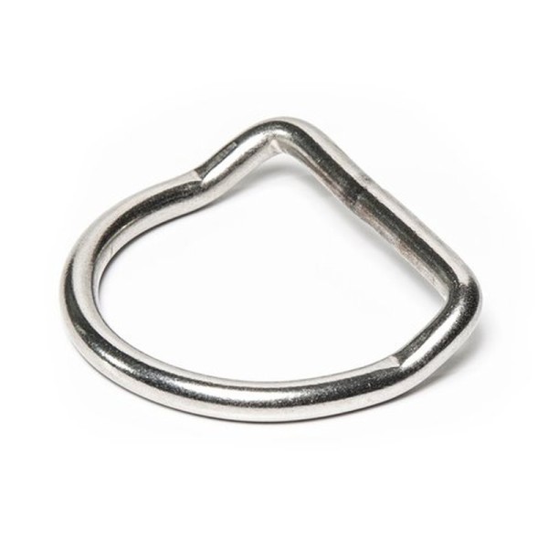 D-Ring gekröpft für 50mm Gurtband (V4A)