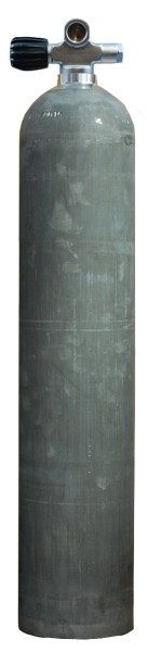 MES, 5,7 L (40 cuft) 207 bar Aluminium Tauchflasche mit LI Ventil Dirty Beast