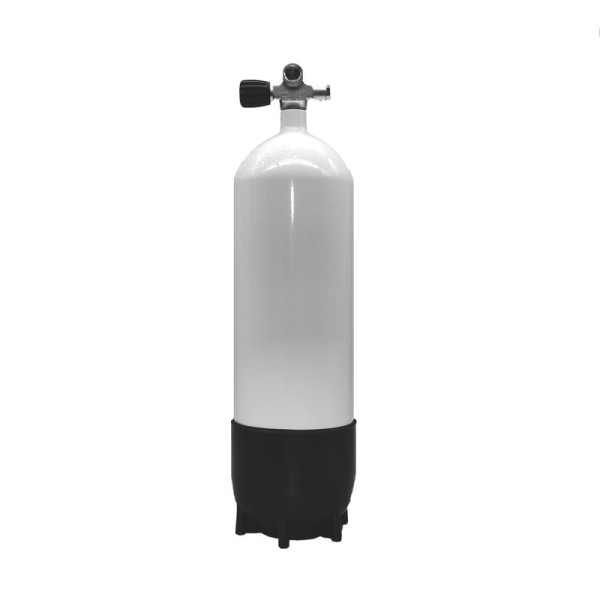 ecs, 10 L / 232 bar Stahlflasche mit erweiterbarem LI Ventil
