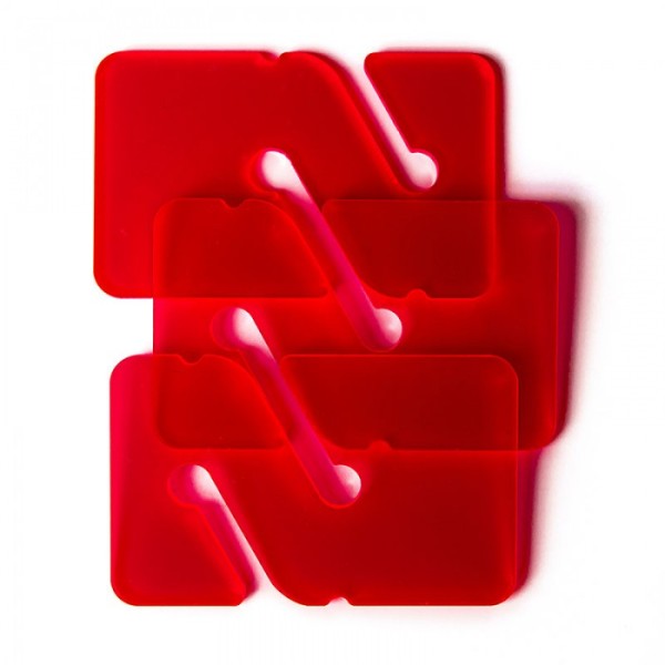 Marker REM's - Rot Transparent (3 Stück)