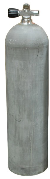 MES, 11,1 L (80 cuft) 207 bar Aluminium Tauchflasche mit LI Ventil Dirty Beast